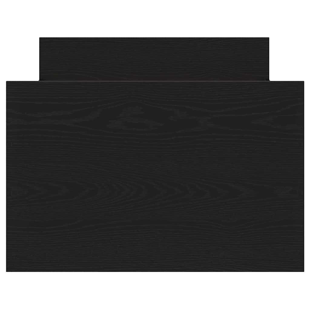 Rám Postele S Čelo Černý Dub 193 X 78 X 50 Cm Kompozitní Dřevo