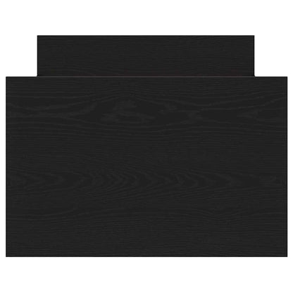 Rám Postele S Čelo Černý Dub 193 X 78 X 50 Cm Kompozitní Dřevo