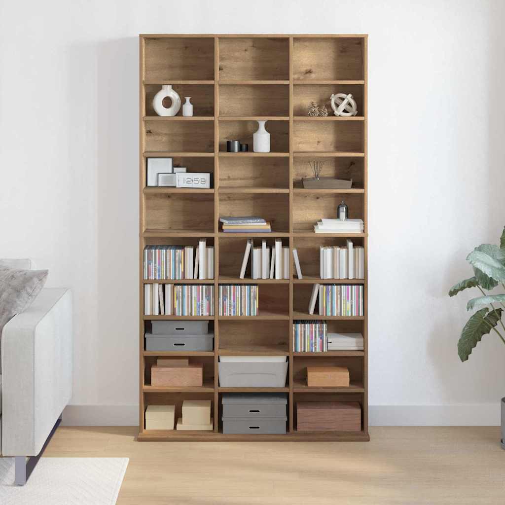 Cd Skříň Artisanový Dub 101 X 23 X 177,5 Cm Kompozitní Dřevo
