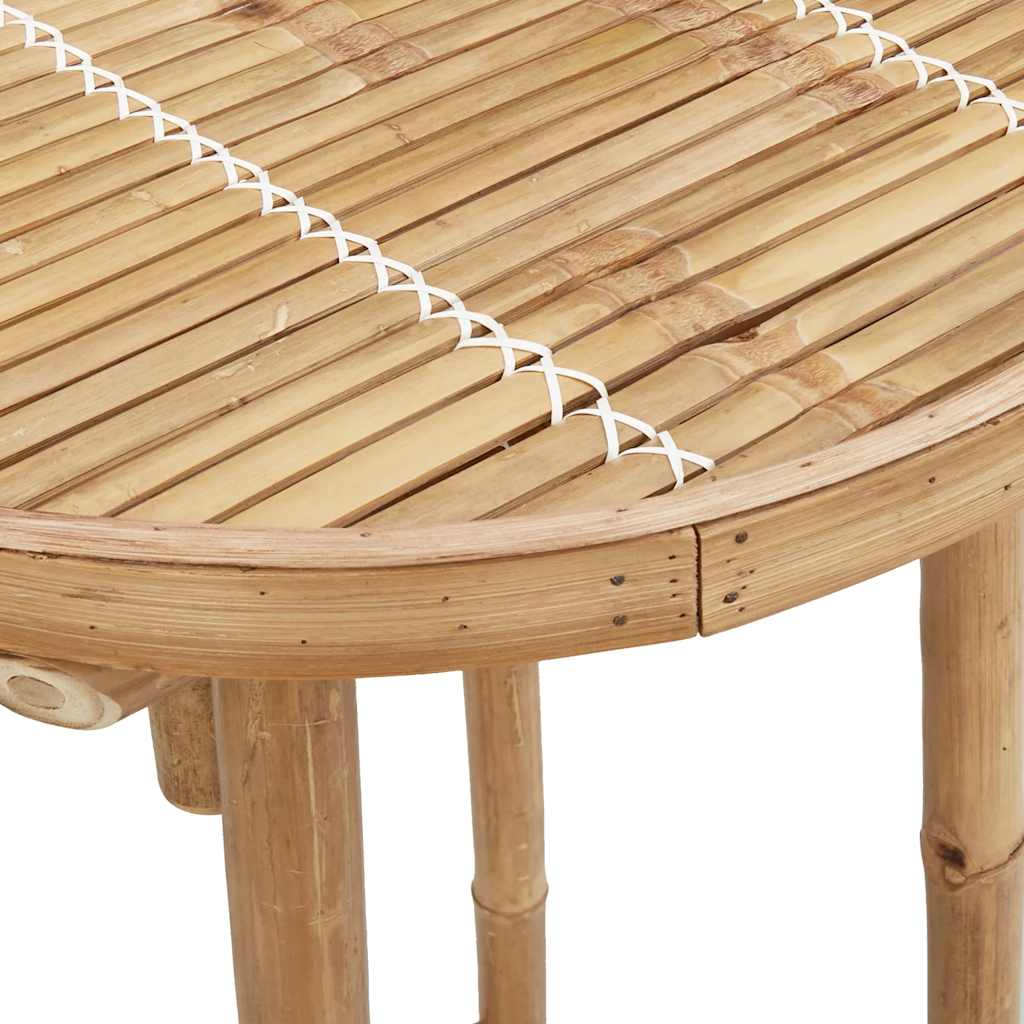 Venkovní Barový Stůl Kulatý Ø55X100 Cm Bamboo