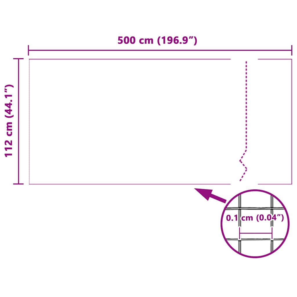 Síť Proti Hmyzu Bílá 112 X 500 Cm Skelný Polyester