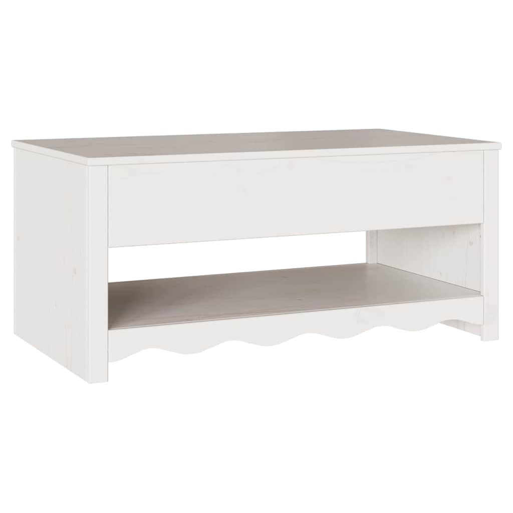 Konferenční Stolek Se Zásuvkou Drammen Bílá 99 X 55 X 45 Cm