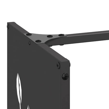 Stojan Na Palivové Dřevo Černý Ocel Válcovaná Za Studena