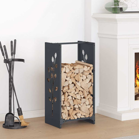 Stojan Na Palivové Dřevo Antracit Ocel Válcovaná Za Studena