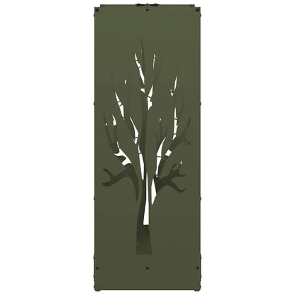 Stojan Na Palivové Dřevo Olive Green Ocel Válcovaná Za Studena