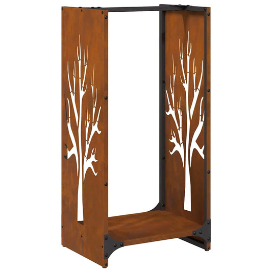 Stojan Na Palivové Dřevo 40X30X80 Cm Povětrnostně Odolná Ocel