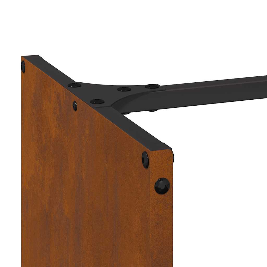 Stojan Na Palivové Dřevo 40X30X80 Cm Povětrnostně Odolná Ocel