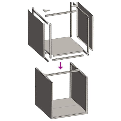 Stojan Na Palivové Dřevo 40X40X40 Cm Ocel Válcovaná Za Studena