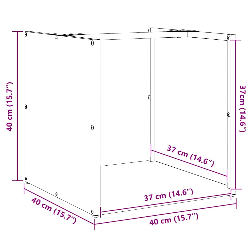 Stojan Na Palivové Dřevo Z Nerezové Oceli