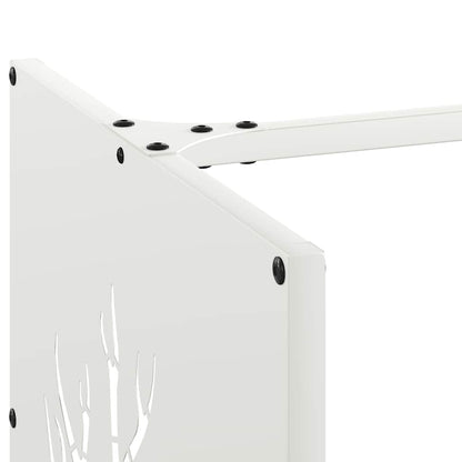 Stojan Na Palivové Dřevo Bílý Ocel Válcovaná Za Studena