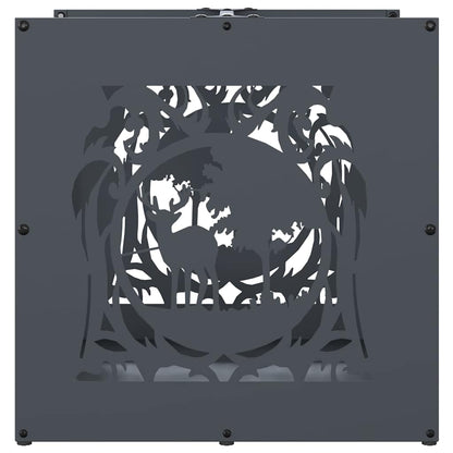 Stojan Na Palivové Dřevo Antracit Ocel Válcovaná Za Studena