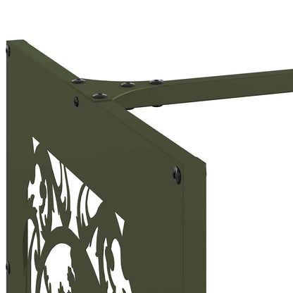 Stojan Na Palivové Dřevo Olive Green Ocel Válcovaná Za Studena