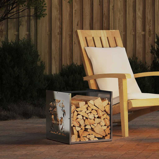 Stojan Na Palivové Dřevo 40X40X40 Cm Z Nerezové Oceli