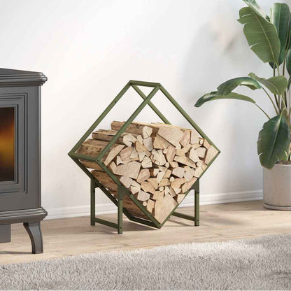 Stojan Na Palivové Dřevo Bílý Ocel Válcovaná Za Studena