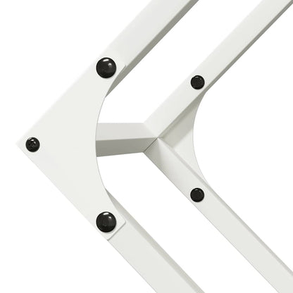 Stojan Na Palivové Dřevo Bílý Ocel Válcovaná Za Studena