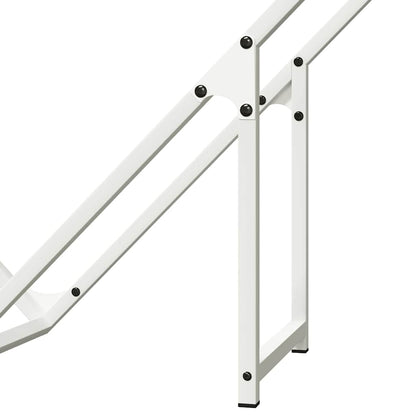 Stojan Na Palivové Dřevo Bílý Ocel Válcovaná Za Studena