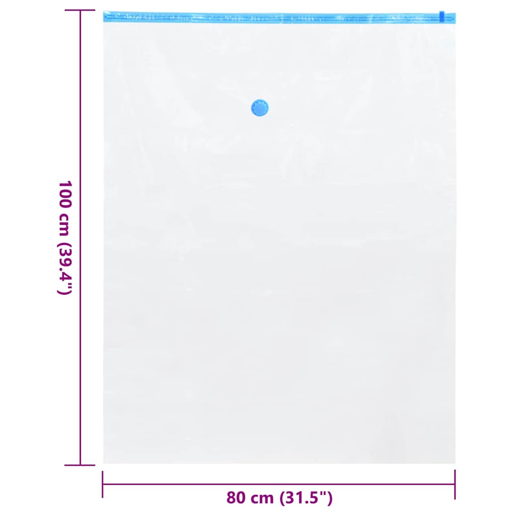 Skladovací Sáčky 5 Ks Transparentní A Modrá 100 X 80 Cm