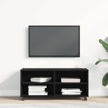 Televizní Skříň 90 X 35 X 40.5 Cm Černá Kompozitní Dřevo