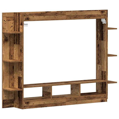 Televizní Skříň 152 X 22 X 113 Cm Staré Dřevo Kompozitní Dřevo