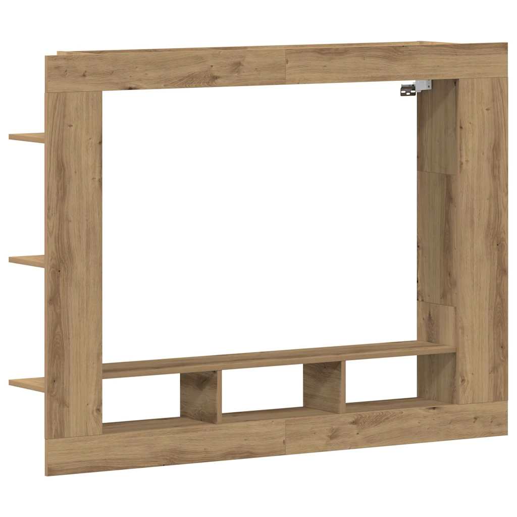 Televizní Skříň 152 X 22 X 113 Cm Dub Artisan Kompozitní Dřevo
