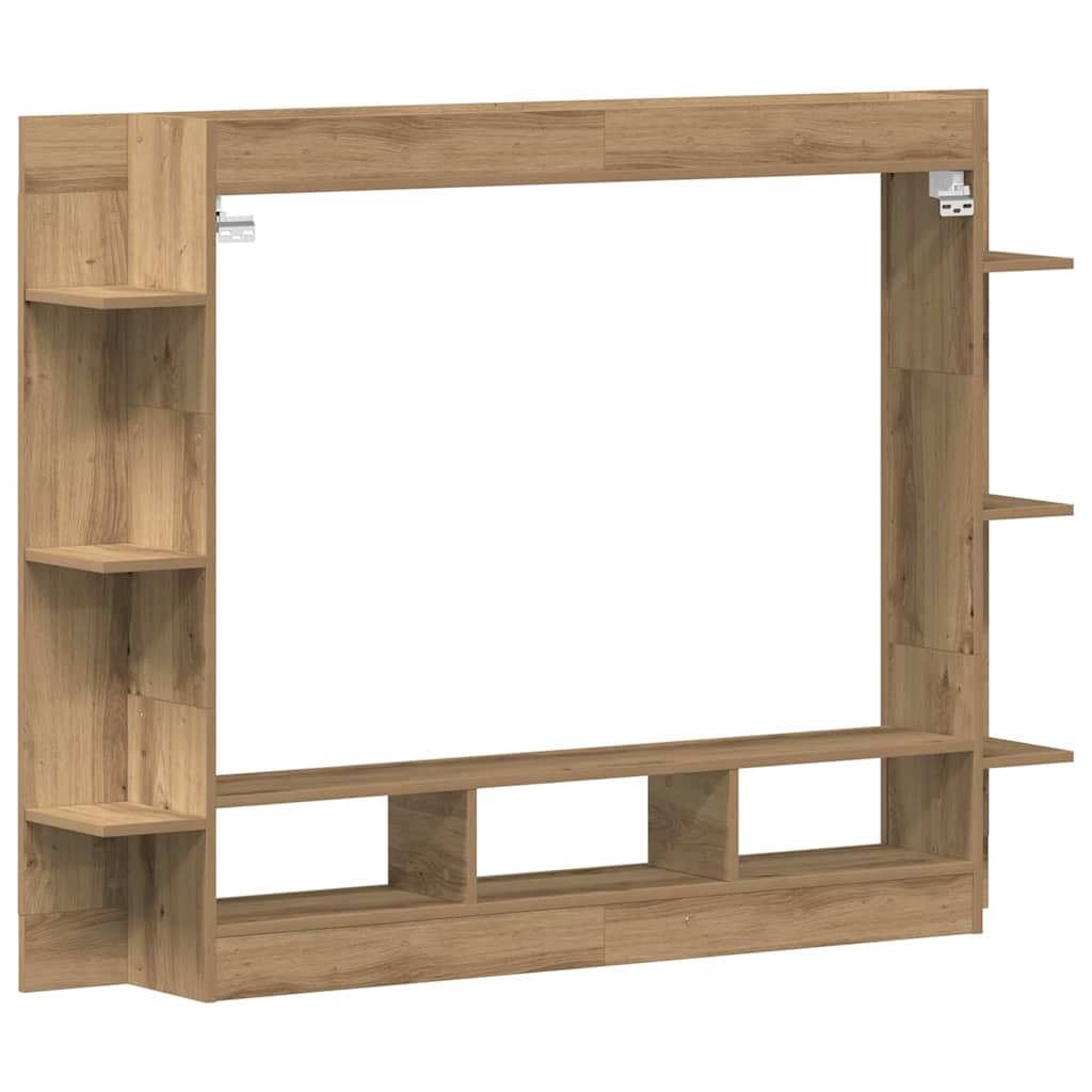 Televizní Skříň 152 X 22 X 113 Cm Dub Artisan Kompozitní Dřevo