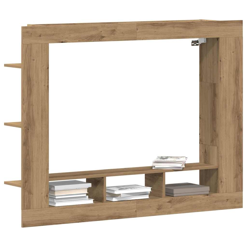 Televizní Skříň 152 X 22 X 113 Cm Dub Artisan Kompozitní Dřevo