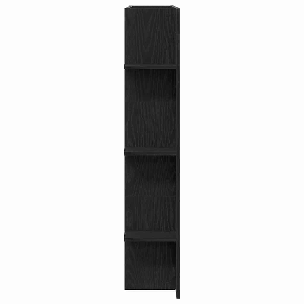 Televizní Skříň 152 X 22 X 113 Cm Černý Dub Kompozitní Dřevo