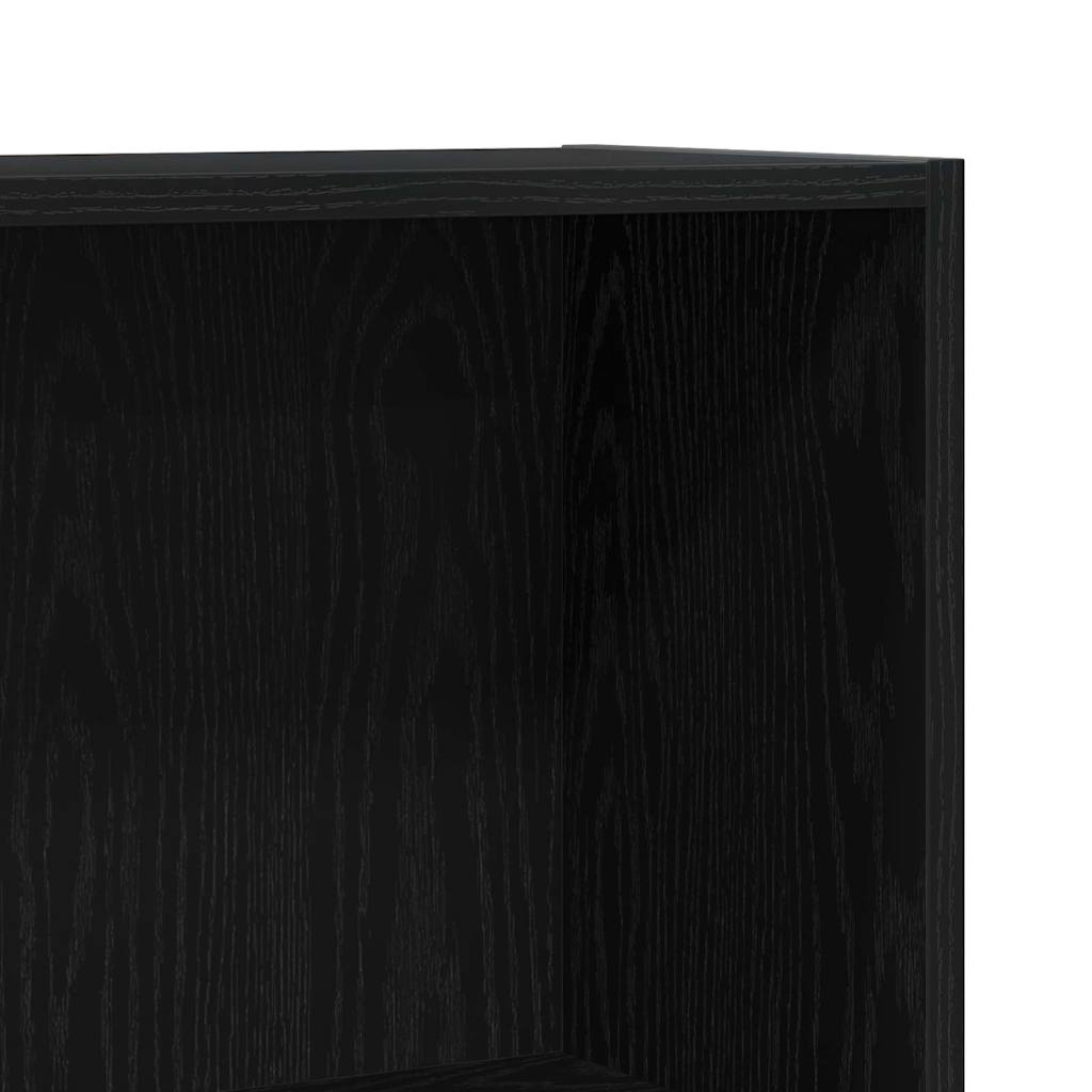 Knihovna 60 X 24 X 76 Cm Kompozitní Dřevo Černý Dub