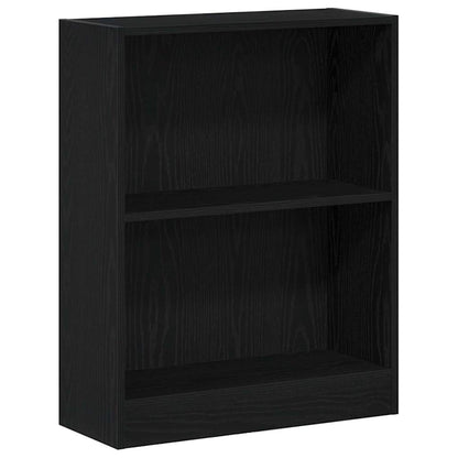 Knihovna 60 X 24 X 76 Cm Kompozitní Dřevo Černý Dub
