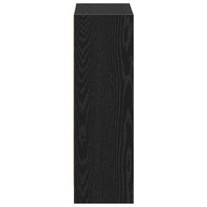 Knihovna 60 X 24 X 76 Cm Kompozitní Dřevo Černý Dub
