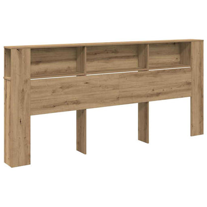 Čelo Postele Se Skříňkou Artisanový Dub Kompozitní Dřevo