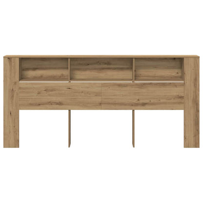 Čelo Postele Se Skříňkou Artisanový Dub Kompozitní Dřevo