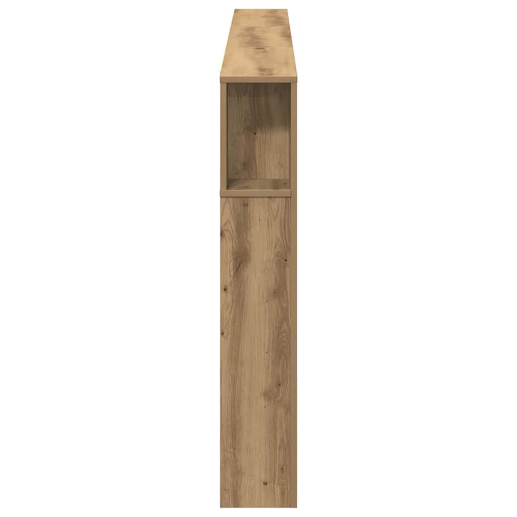 Čelo Postele Se Skříňkou Artisanový Dub Kompozitní Dřevo