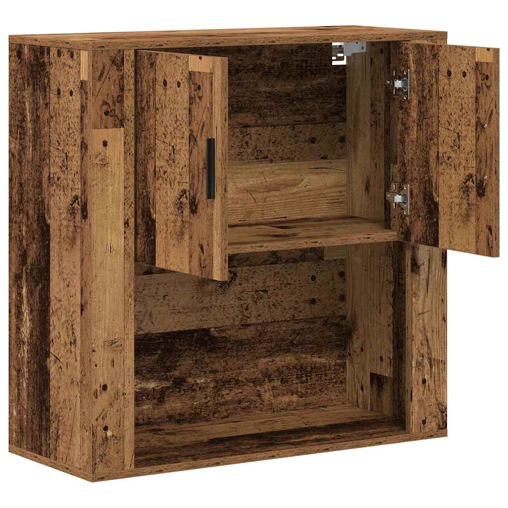 Nástěnná Skříňka Staré Dřevo 80 X 33 X 80 Cm Kompozitní Dřevo