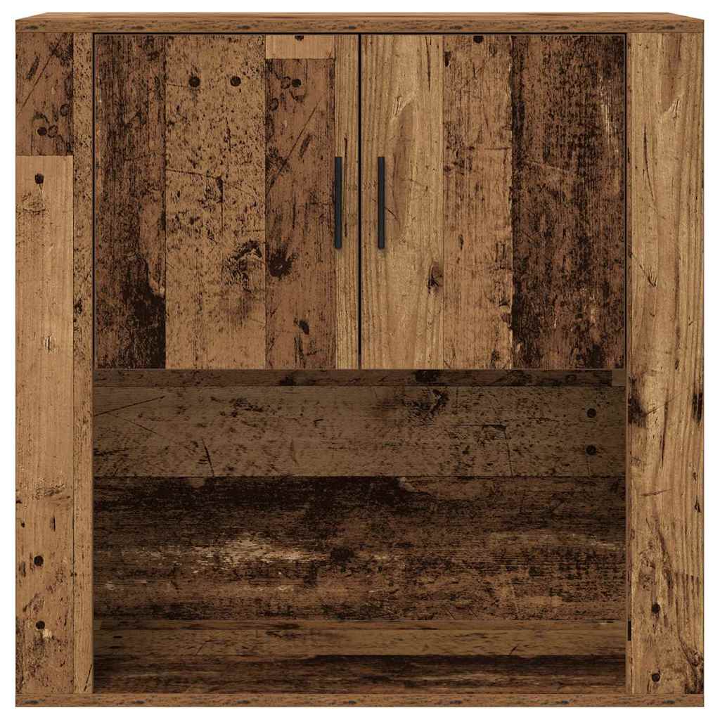 Nástěnná Skříňka Staré Dřevo 80 X 33 X 80 Cm Kompozitní Dřevo