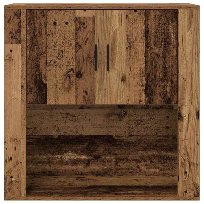 Nástěnná Skříňka Staré Dřevo 80 X 33 X 80 Cm Kompozitní Dřevo