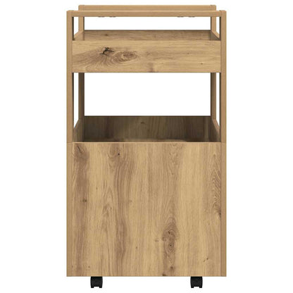 Kuchyňský Vozík Dub Artisan 60 X 45 X 80 Cm Kompozitní Dřevo