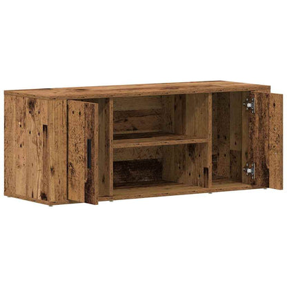 Televizní Skříň 100 X 35 X 40 Cm Staré Dřevo Kompozitní Dřevo