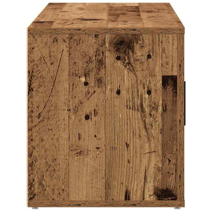 Televizní Skříň 100 X 35 X 40 Cm Staré Dřevo Kompozitní Dřevo