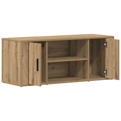 Televizní Skříň 100 X 35 X 40 Cm Dub Artisan Kompozitní Dřevo