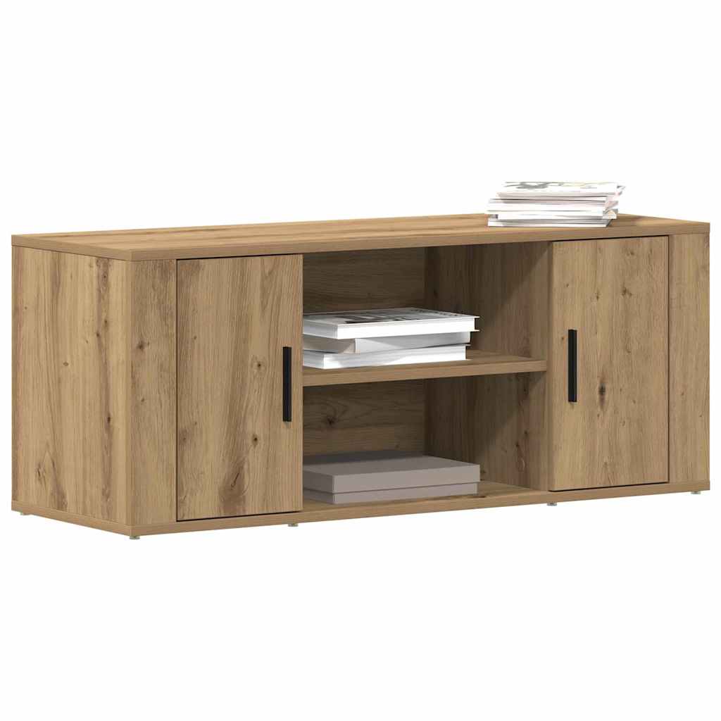 Televizní Skříň 100 X 35 X 40 Cm Dub Artisan Kompozitní Dřevo