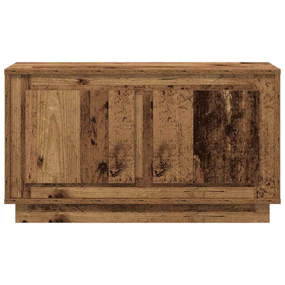 Televizní Skříň 80 X 35 X 45 Cm Staré Dřevo Kompozitní Dřevo