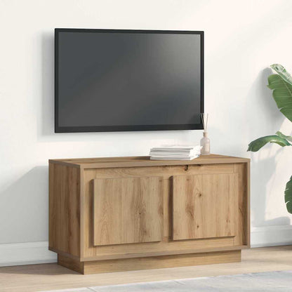 Televizní Skříň 80 X 35 X 45 Cm Dub Artisan Kompozitní Dřevo