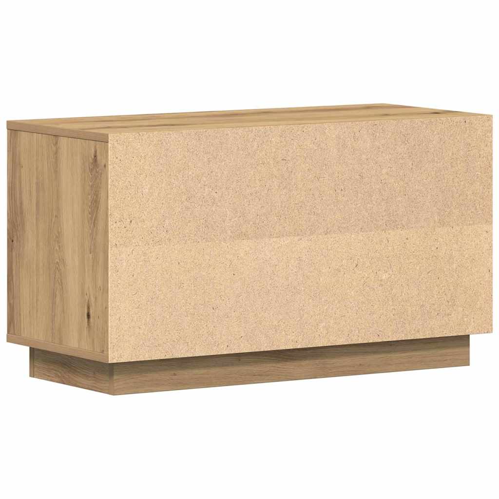 Televizní Skříň 80 X 35 X 45 Cm Dub Artisan Kompozitní Dřevo