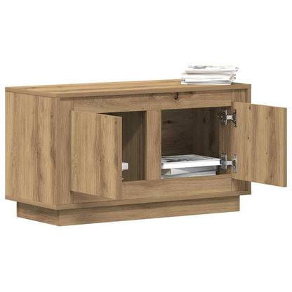 Televizní Skříň 80 X 35 X 45 Cm Dub Artisan Kompozitní Dřevo