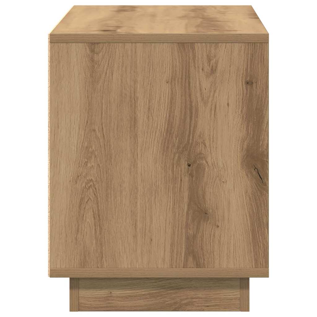 Televizní Skříň 80 X 35 X 45 Cm Dub Artisan Kompozitní Dřevo