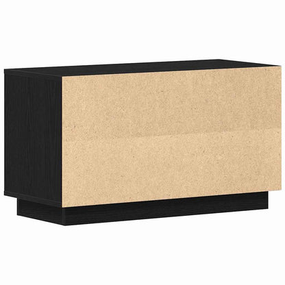 Televizní Skříň 80 X 35 X 45 Cm Černý Dub Kompozitní Dřevo