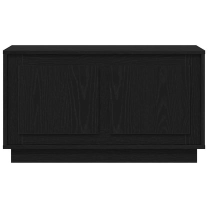 Televizní Skříň 80 X 35 X 45 Cm Černý Dub Kompozitní Dřevo