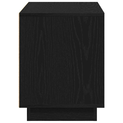 Televizní Skříň 80 X 35 X 45 Cm Černý Dub Kompozitní Dřevo