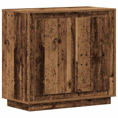Servírovací Skříň Staré Dřevo 80 X 40 X 75 Cm Kompozitní Dřevo